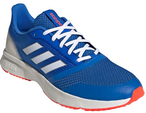 neu herren/herren blau/weiß adidas leder leichte laufschuhe uk größe|Adidas leder schuhe.